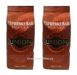 Cafe Union ESPRESSO BAR ITALIA Dark Roast Coffee Beans 2 Kg / 4.4 Lbs (2000g)