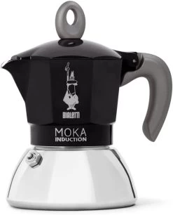 Bialetti 2 Cups - 100ml MOKA INDUCTION Stove Top Espresso Maker Black -Café Essentials Shop php2IWSl1