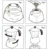 Bialetti 2 Cups - 100ml MOKA INDUCTION Stove Top Espresso Maker Black