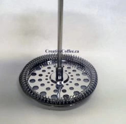 Deluxe 3 Cup PYREX Red Plastic French Coffee / Tea Press