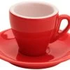 Nuova Point Milano Red 155ml Cappuccino Cup And Saucer Set Of 6