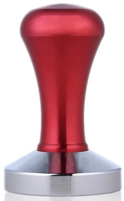 Deluxe Red Anodized 58mm Stainless Steel Tamper