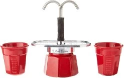Bialetti 2 Cups Mini Express RED Stovetop Espresso Maker Set -Café Essentials Shop phpg7zcVZ 2