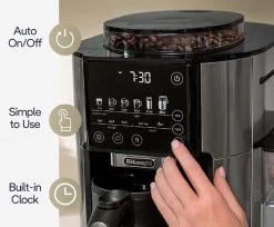 DeLonghi TrueBrew Automatic DRIP WITH CARAFE Stainless Coffee Machine #CAM51035M + FREE COFFEE