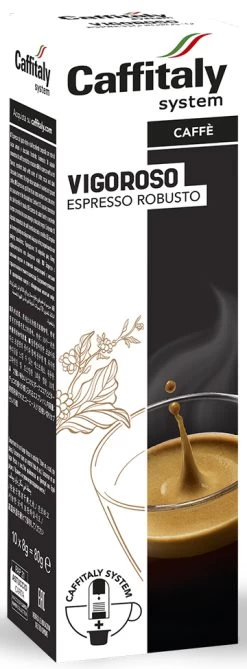 Caffitaly VIGOROSO Espresso Robusto Blend Coffee Capsule - Pack Of 10