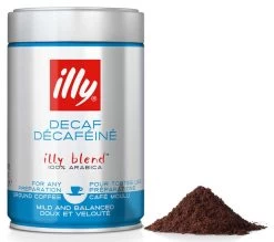Illy Pre Ground Espresso DECAF Medium Roast Coffee 1/2 Lbs (250g)