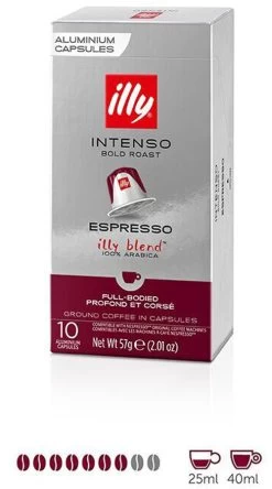 Illy NESPRESSO® Compatible INTENSO Bold & Full Bodied Roast Blend - Box Of 10