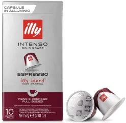 Illy NESPRESSO® Compatible INTENSO Bold & Full Bodied Roast Blend - Box Of 10 -Café Essentials Shop phpz4xCqA